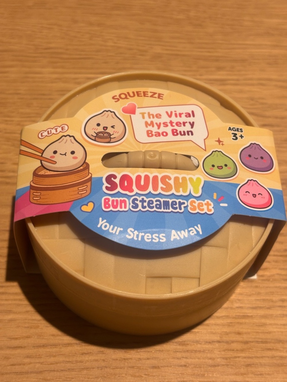 Squishy Bun Steamer Set - Bun Stress Toy